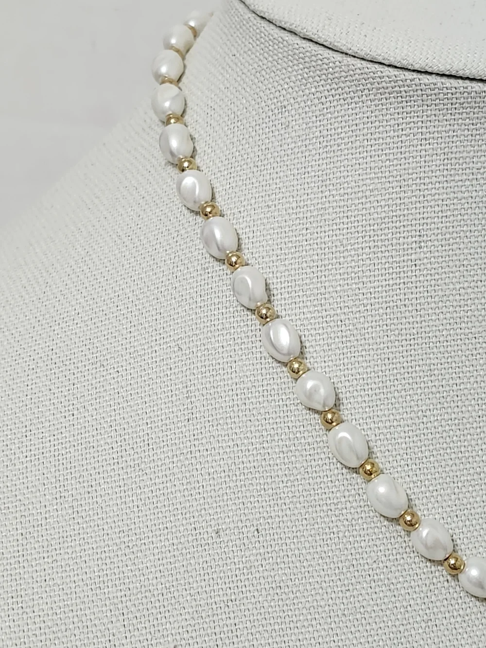 Faux Pearl Rose Necklace & Earring Set Rhinestone Love Romance Wedding New
